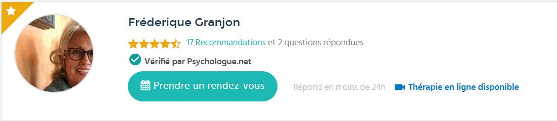 Profil Psychologue.net - Frédérique Granjon